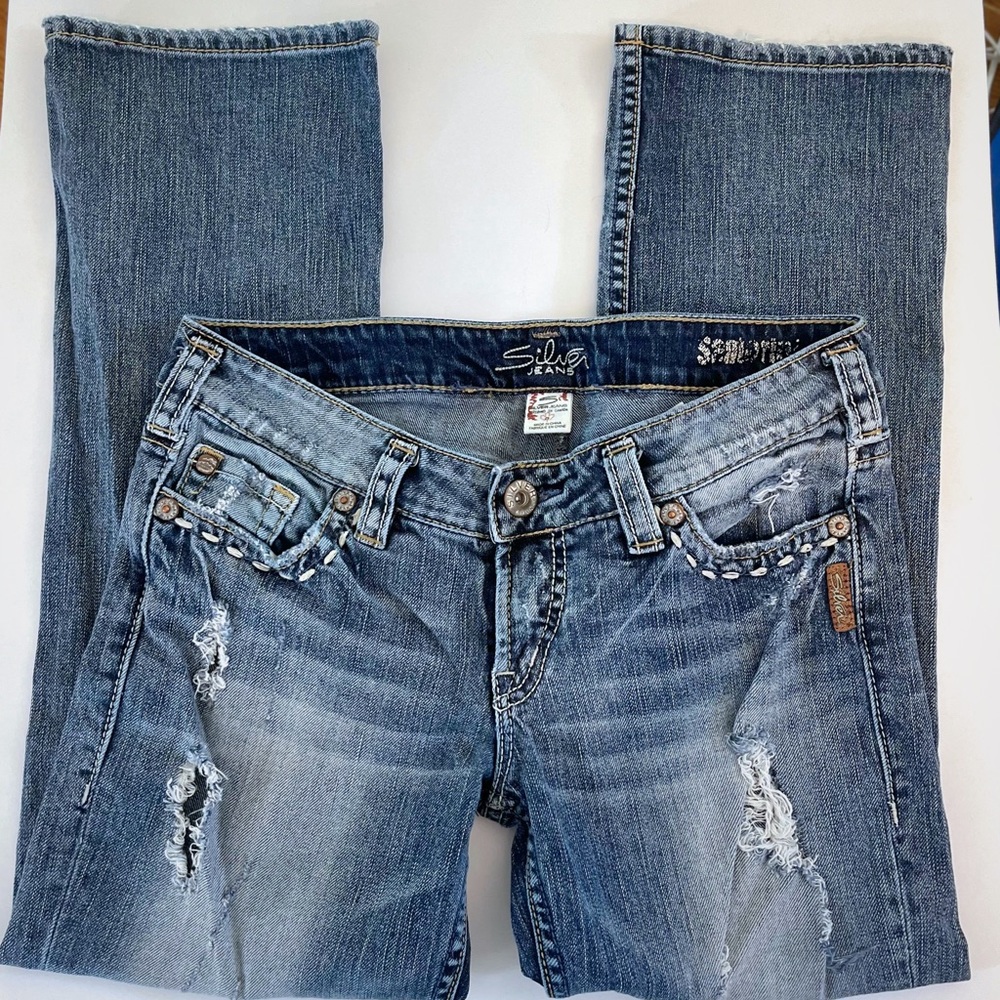 Women’s Silver Santorini Distressed Jeans